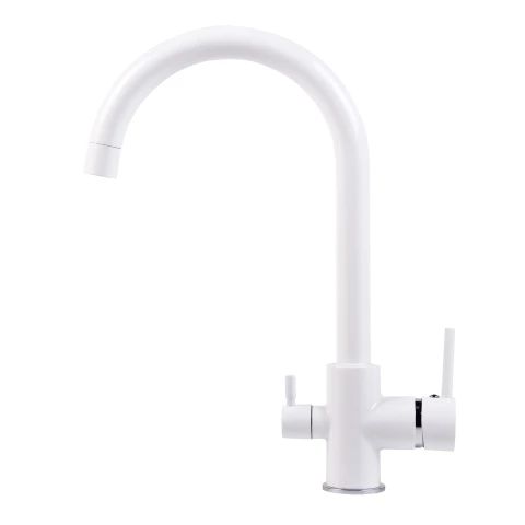 3-Way Faucet (Hot-Cold-Drinking) Classic White
