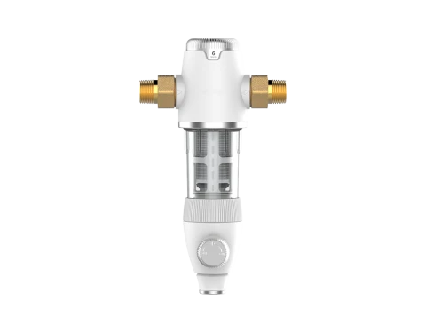Käsin huuhdeltava CANATURE CPFM4 -esisuodatin painemittarilla, 1″