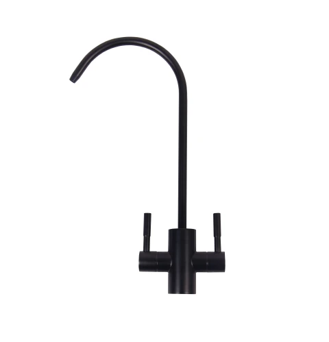 Double gate faucet  DE LUX SMALL BLACK