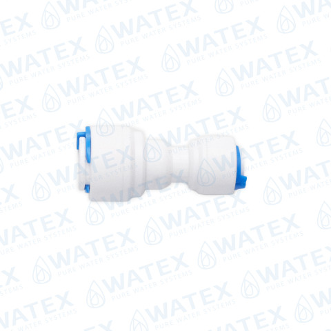 QCF straight adaptor 3/8'' tube - 1/4'' tube