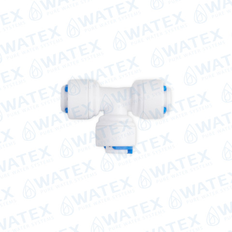 QCF equal tee 1/4'' tube - 1/4'' tube - 1/4'' tube