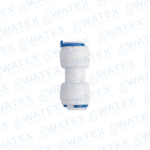 QCF straight adaptor 3/8'' tube - 3/8'' tube