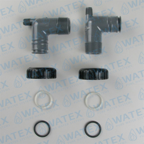 WS1 Fitting 1" PVC Male BSPT 90 Assembly
