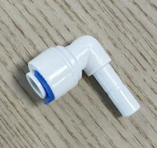 Bellows fitting elbow 90° for 1/4" tubing