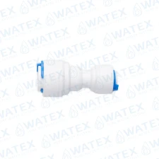 QCF straight connector 3/8" tube × 1/4" tube
