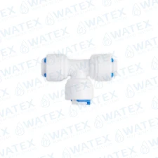 QCF tee 1/4" tube × 1/4" tube × 1/4" tube