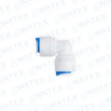QCF 90° elbow 1/4" tube × 1/4" tube