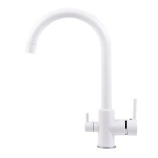 3-Way Faucet (Hot-Cold-Drinking) Classic White