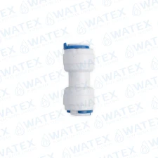 QCF straight adapter 3/8" tube × 3/8" tube