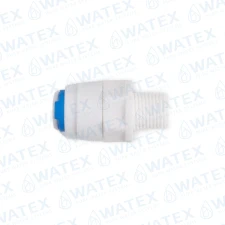 QCF straight adapter 1/4" tube × 1/8" male thread