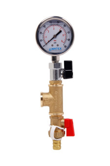 Pressure gauge with sampling valve set