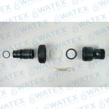 WS1 drain fitting 1" straight with silencer