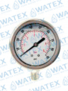 Manometer 10 bar with glycerin 1/4'' (bottom)