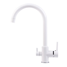 3-Way Kraan (Hot-Cold-Drinking) Classic White