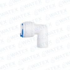 QCF elbow 90°  3/8'' tube - 1/4'' thread