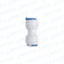 QCF straight adaptor 3/8'' tube - 3/8'' tube