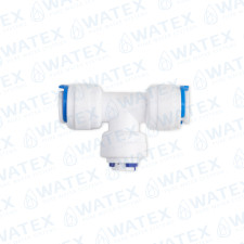 QCF equal tee 3/8'' tube - 1/4'' tube - 3/8'' tube