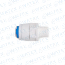 QCF straight adaptor 1/4'' tube - 1/8'' thread male
