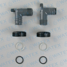 WS1 Fitting 1" PVC Male BSPT 90 Assembly